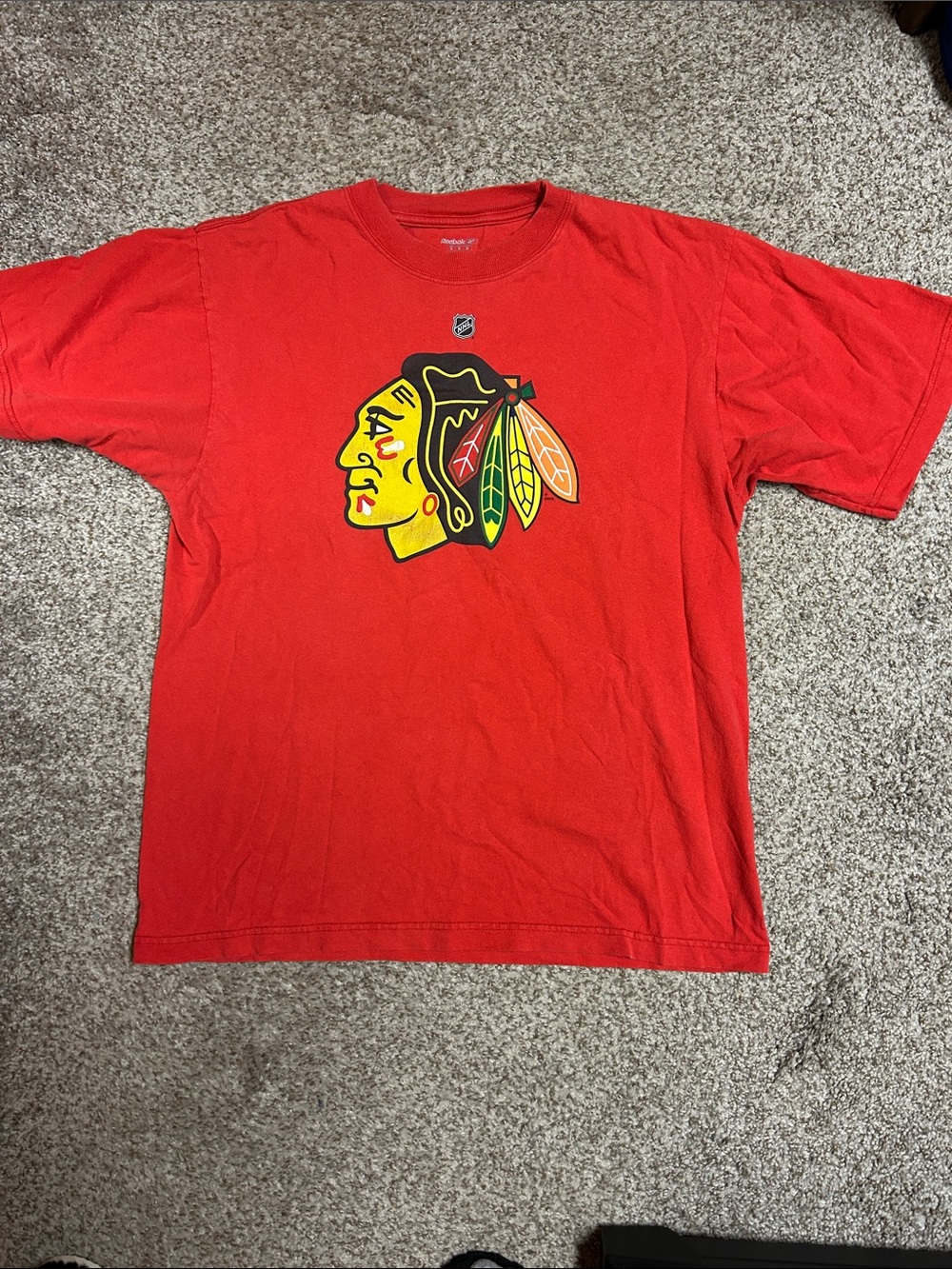 Reebok Red Men's Graphic Hockey Tee